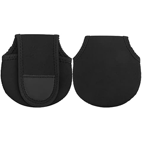 Alomejor 2-teilige Angelrollen-Tasche Baitcasting Rollenabdeckung Hülle Rollenschutzhülle wasserdichte Baitcast-Rollenschutzhülle Cover