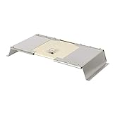 MOESTA-BBQ 19597 PizzaCover Flex – Gasgrill Edelstahl-Pizzaaufsatz mit Codierit-Dach - Breitenverstellbar 600-900 mm