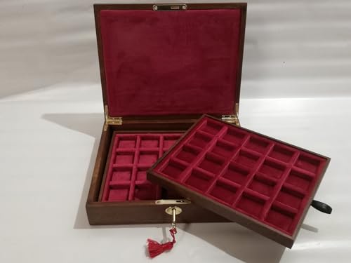 Caja para monedas de madera con 40 espacios miniatura 7