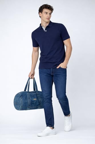 Image of Men's Cotton Polo T-Shirt | Solid Regular Fit Polo Neck T-Shirt | Half Sleeve Casual & Office Wear | Soft Breathable Summer T-Shirt for Men