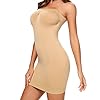 JOYSHAPER Strapless Dress Slips for Women Shapewear Camisole Body Shaper Tummy Control Slip Seamless Full Cami (Beige, XX-Large)