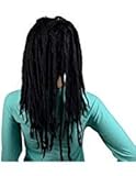 IMOSA Premade Synthetic Cosplay Reggae Dreadlocks Wig African American Wigs (Black wig)