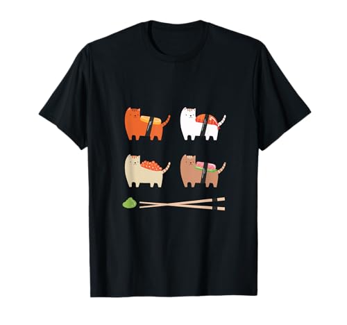 Sushi Cat I Amoureux des chats I Drôle de sushi pour chats T-Shirt