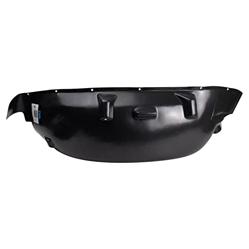 Image of TRQ Rear Passenger Side Quarter Panel Splash Shield Black Compatible with 2007-2017 Jeep Wrangler 2018 Wrangler JK CH1763100