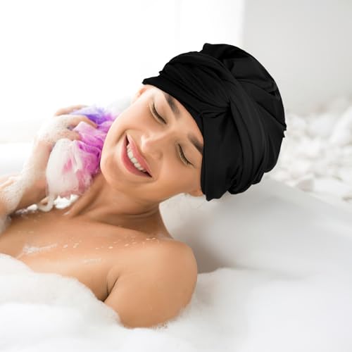 Bonnet de bain silicone extra large pour protéger les cheveux longs - 6