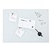 Produktbild Relaxdays, weiß Glas-Magnetboard 80 x 50 cm, beschreibbar, Memboard, 3 Magneten, Sicherheitsglas, Magnettafel