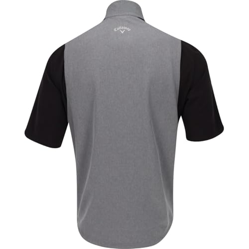 Callaway Golf Heather Blocked 1/2 Zip Short Sleeve Pullover2