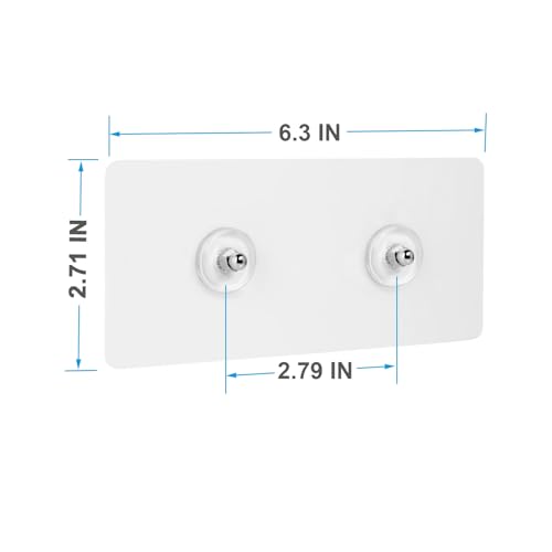 Gueryee 4Pcs Shower Caddy Adhesive Replacement, Screw Free Sticker For Shower Caddy Corner Shlef thumb #1