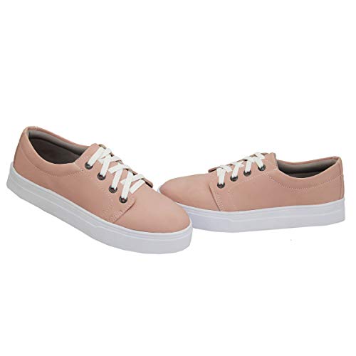 Tênis Sapatenis Casual Feminino Rosa Selten 36, Rosa