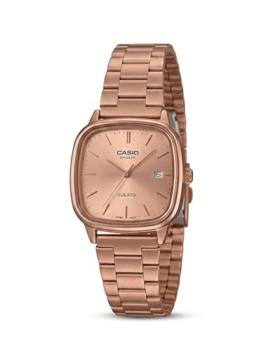 Image of CASIOO Vintage Analog Watch for Girls | Classic Retro Design Wrist Watch | Stylish Leather Strap Watch for Teens & Women | Elegant Casual | Watch for Girls