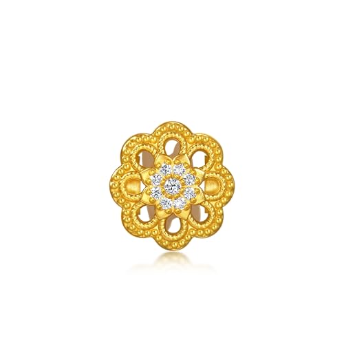 Image of CHOW SANG SANG 999 Gold Charme Diamond Mandala Charm Bracelet for Women 17cm 95911C