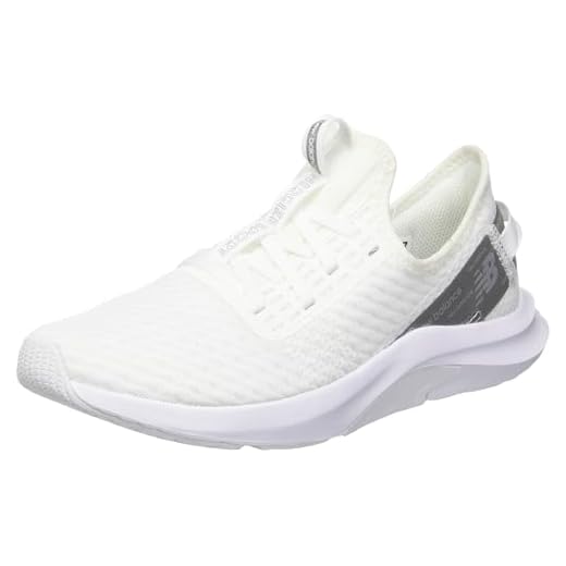 New Balance Tênis feminino DynaSoft Nergize Sport V2 Cross Trainer, Branco/Branco/Quartzo Cinza, 38