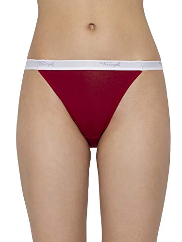 Image of Triumph Stretty Cotton 141 Everyday Comfort Tanga Brief - Pack of 3(Colors and Prints May Vary)