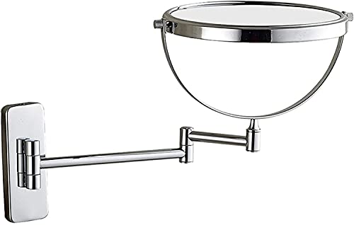 Miroir de maquillage mural pivotant miroir de courtoisie double face salle de bain 8 pouces - 8