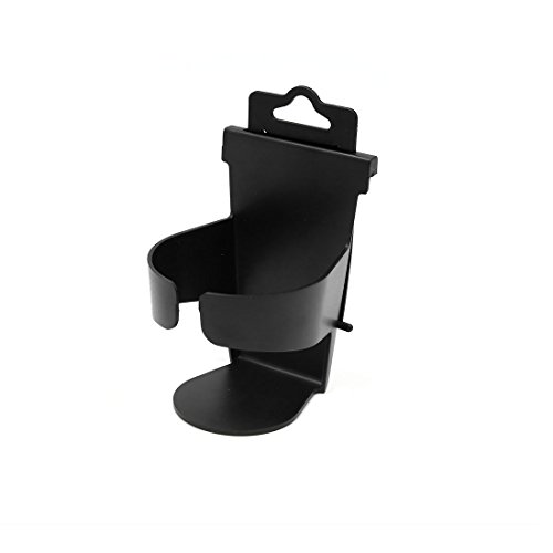 Ruilogod Negro Auto Portable Auto Car Truck Puerta Bebida Bebida Botella Taza Soporte Soporte