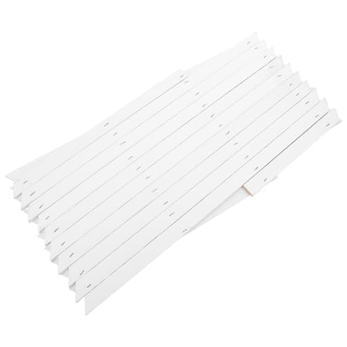 Valla de madera para jardín extensible y enrejado blanco decorativo para plantas exteriores 2