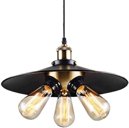 Suspension E27 rétro en fer luminaire industriel pour table à manger