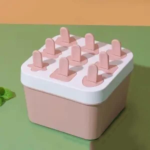 Molde de plástico para paletas con palos, Helado DIY moldes congelados,Moldes de paletas de hielo con tapas, Molde de paletas de hielo