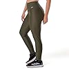 ELITE Calça Legging Feminina Academia Esportiva Zero Transparência, Verde Militar, M