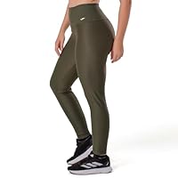 ELITE Calça Legging Feminina Academia Esportiva Zero Transparência, Verde Militar, M