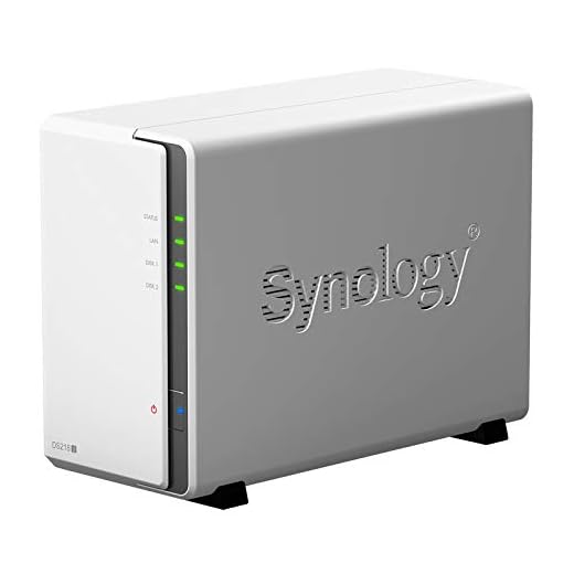 Synology DS218j NAS de bureau 2 baies, Marvell double cœur, 512 Mo de DDR3, SATA3 2.5 "/ 3.5", 1xFast Ethernet, 2xUSB 3.0