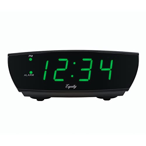La Crosse Technology Equity 75902 Green LED 0.9 Inch Digital Alarm Clock