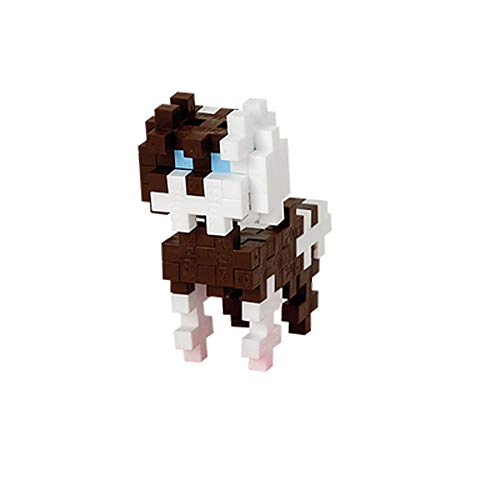 Plus-Plus 9603754 Genialt konstruktionsleksak, pastell, hundar och katter, byggstensset, 70 delar