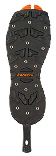Suela Korkers OmniTrax v3.0 intercambiable, color Negro/Anaranjado en talla 39.5 EU