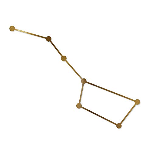 Overly Attached Decals Big Dipper Constellation Vinyl Decal for Car Truck Glass Window Laptop Electronics - 10" Gold Metallic