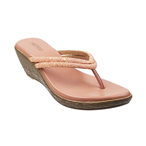 Image of Metro Women Synthetic Leather Wedge Heel Sandal