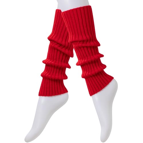 Image of Intgoodluckycc Leg Warmers for Women, Cute Knit Leg Warmer Socks for Dance