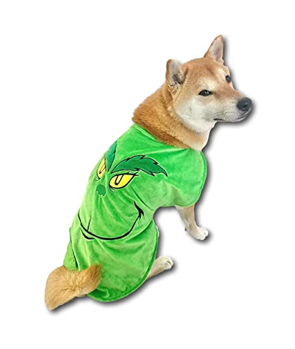 ComfyCamper Green Monster Dog Costume - X Large Medium Small French Lab Shepherd Retriever Cosplay Halloween Costumes X-Large