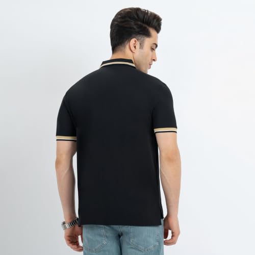 Red Tape Men Black T-Shirt - Image 4
