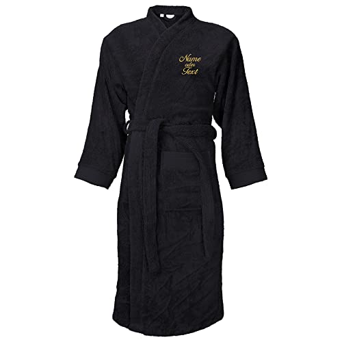 Nashville print factory Classic Bademantel bestickt mit Wunschtext/Name...