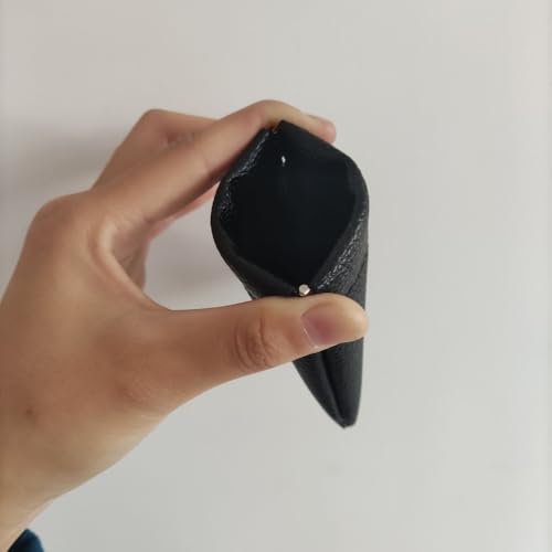 Earphone Pouch PU Mini Coin Purse Solid Color Key Case Women Men(black)4