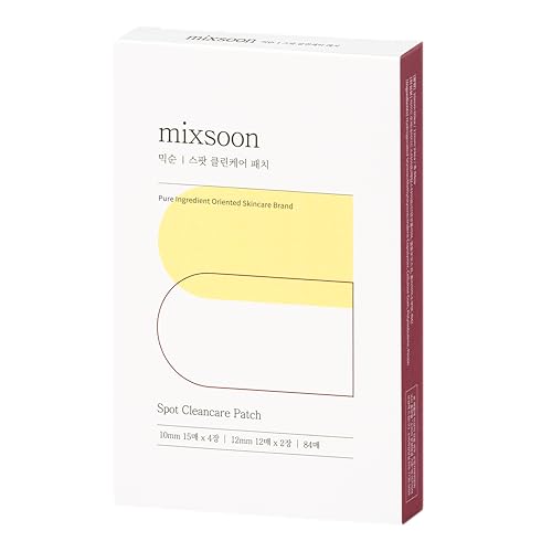 mixsoon Spot Clean Care Patch (84 Patches) - Nahtlose Akne-Pflaster zum Abdecken und Heilen von problematischen Stellen.
