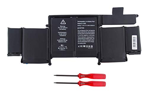 11.42V 74.9Wh 6559mAh Li-ion Polymer Bateria de laptop A1582 para Apple MacBook Pro Retina 13-inch Early 2015 A1502 (EMC 2835) MF843XX/A MF841XX/A MF839XX/A para MacBookPro12,1 020-0009 020-00011