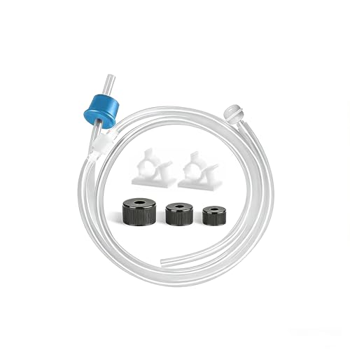 Image of 47" Under Sink Soap Dispenser Extension Tube with Check Valve, Prevents Backflow for Countertop Dish Detergent & Soap Dispensers, Easy Install Kitchen Sink Accessories