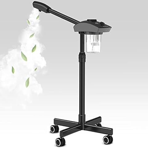 TASALON Ionic Facial Steamer, Professional Face Steamer for Facial, Esthetician Steamer for Face Spa and Salon Beauty, Hot Ionic Mist Face Steamer for Facial Deep Cleaning Skin Care Equipment- Black Cover