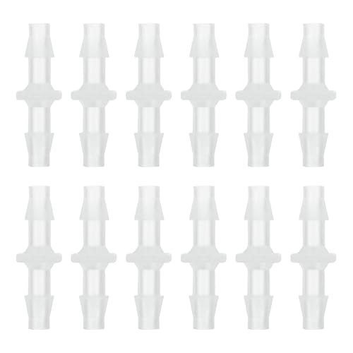 uxcell 12Pcs Plastic Hose Barb Fitting, 7/32
