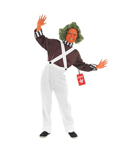 fun shack Kids Chocolate Factory Worker Costume, Boys Halloween Movie Character Chocolate Factory Outfit, Large