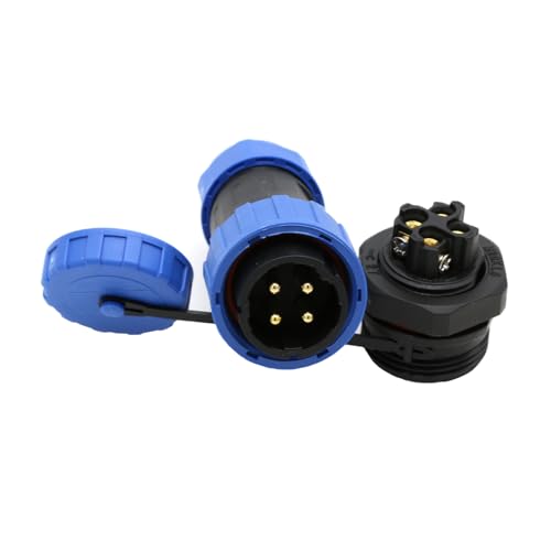 Conector impermeable TY20 4 pines 25A macho hembra sin soldadura miniatura 1