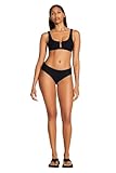 Vitamin A Women's Swimwear SuperRib Ursula Bralette Bra Top Separate, Black, Medium