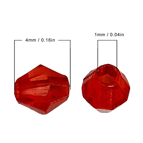 Pssopp 2000pcs Faceted Beads,Faceted Shape Beads Assortments Supplies for DIY Jewelry Making Bracelets Anklets Earrings Key Rings Decorations - Image 2
