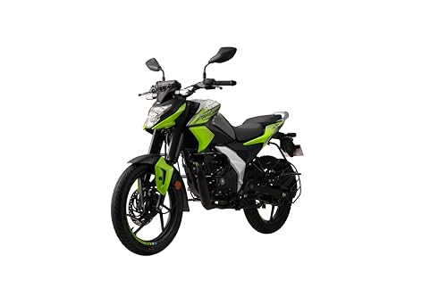 Image of Bajaj Pulsar N 125 Led Disc Bt Motorcycle /Motorbike - Pewter Grey Citrus Rush - Ex-Showroom