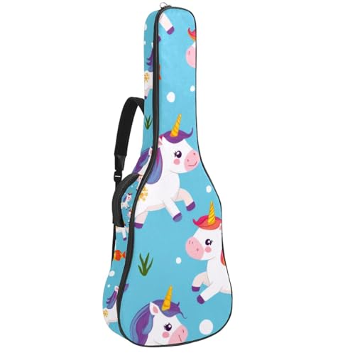 Sac à dos pour guitare acoustique et basse étui souple multicolore 109 cm