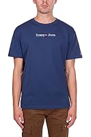 Tommy Jeans Men's Classic Linear Logo T-Shirt, Twilight Navy, X-Large