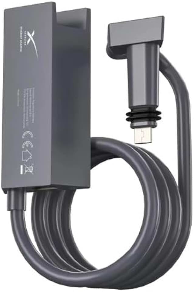 Adaptador Starlink V2 Rj45 Conexão Ethernet 1200 Mbps Alta Velocidade Internet Via Satélite, Compatível Antena Starlink Dishy V2, Conversor Cabo Rede Para Roteadores E Switches Athenix