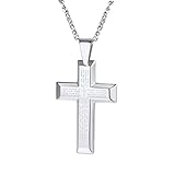 ✦ Lateinische Kreuz Anhänger mit Vaterunser. Das Gebet besagt - Vater unser im Himmel, Geheiligt werde dein Name. Dein Reich komme. Dein Wille geschehe, wie im Himmel, so auf Erden. Unser tägliches Brot gib uns heute. Und vergib uns unsere Schuld, wie auch wir vergeben unsern Schuldigern. Und führe uns nicht in Versuchung, sondern erlöse uns von dem Bösen. Denn dein ist das Reich und die Kraft und die Herrlichkeit in Ewigkeit. Amen.