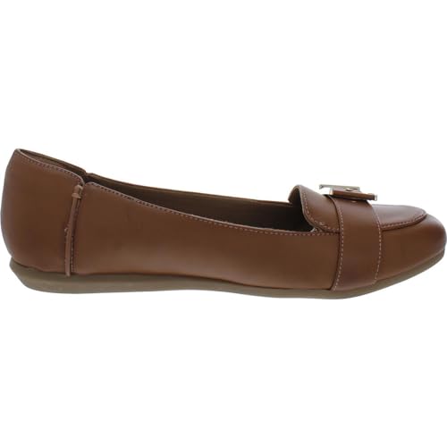 Image of Kenneth Cole Reaction Women's Slip on Flat with Buckle Detail Loafer